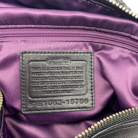 Authentic Coach Op Art Mia Sateen patterned Bag - Picture 13 of 14